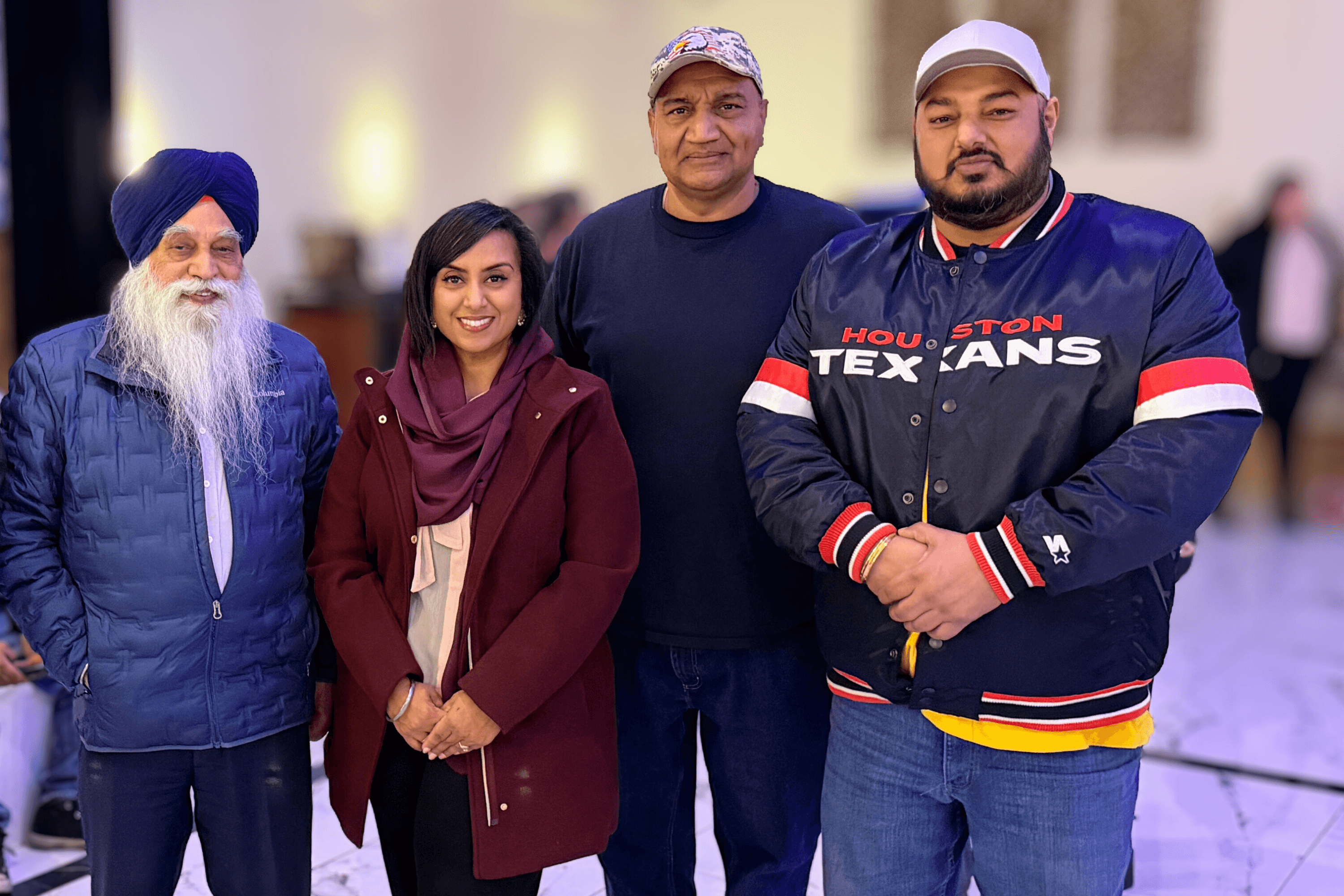 Community leaders and commercial drivers meeting to discuss workforce issues